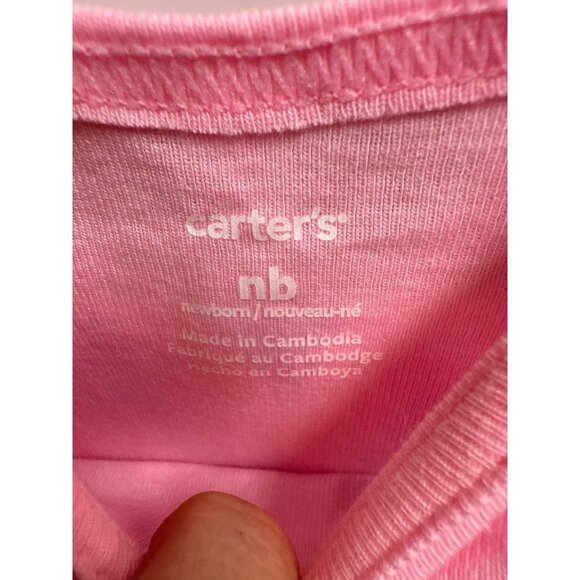 Carters Newborn Ice Cream Themed 3-Piece Outfit Set With Ruffled Top Bloomers & - Picture 5 of 7